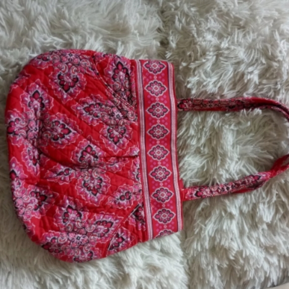 Vera Bradley Vintage Frankly Scarlet Morgan Bag - Picture 1 of 12